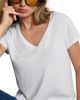 Re/done Re/Done 50s Boxy Vee Short Sleeve Tee - 4