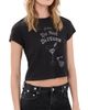 RE/DONE RE/DONE 50s Do Not Disturb Boxy Tee Washed Black - 1