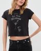RE/DONE RE/DONE 50s Do Not Disturb Boxy Tee Washed Black - 2