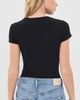 RE/DONE RE/DONE 60s Slim Tee Thong Bodysuit Black - 3