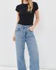 RE/DONE RE/DONE 60s Slim Tee Thong Bodysuit Black - 5