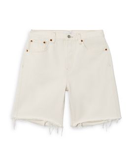Re/done Re/Done 90s Comfy Mid Rise Jean Shorts in Crema