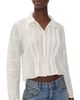RE/DONE RE/DONE Addie Blouse Vintage White - 1