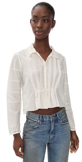 RE/DONE RE/DONE Addie Blouse Vintage White
