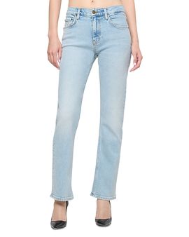 Re/done Re/Done Blondie Mid Rise Straight Jeans in Love Letter Blue