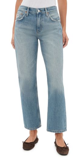 RE/DONE RE/DONE Blondie Straight Jeans Worn Blue