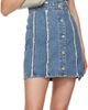 Re/Done Re/Done Blue Fray Denim Minidress - 4