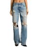 Re/done Re/Done Bronte High Rise Loose Jeans in Thriller Destroy - 1