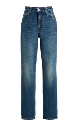 Re/done Re/done Charlotte Rigid MidRise StraightLeg Jeans
