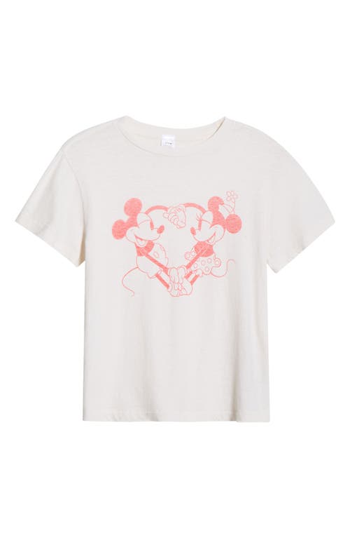 Re/Done Re/Done Classic Disney Mickey & Minnie Heart Hands Graphic T-Shirt
