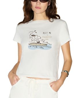 Re/done Re/Done Classic Snoopy Hang Ten Graphic Tee