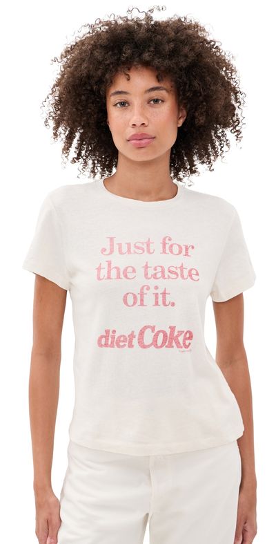 RE/DONE RE/DONE Classic Tee Diet Coke Vintage White