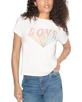 Re/done Re/Done Cotton Love Rainbow Graphic Classic Tee
