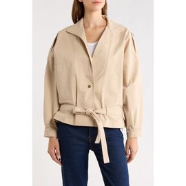 Re/Done Re/Done Debbie Cotton Blend Tie Waist Jacket