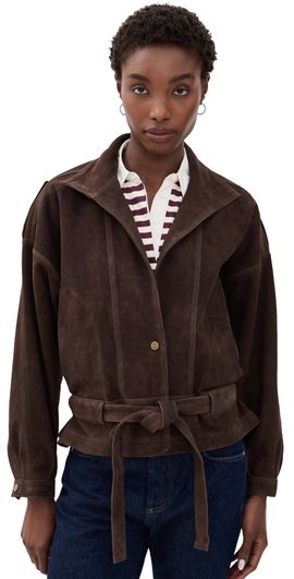 RE/DONE RE/DONE Debbie Suede Jacket Coffee Bean