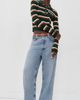 RE/DONE RE/DONE Erin Striped Pullover Aspen/Cognac - 5