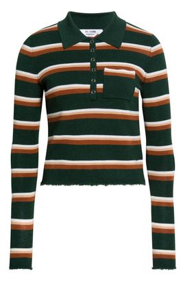 Re/Done Re/Done Erin Striped Wool, Silk & Cashmere Pullover