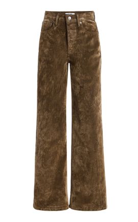Re/done Re/done Flock Stretch HighRise WideLeg Jeans
