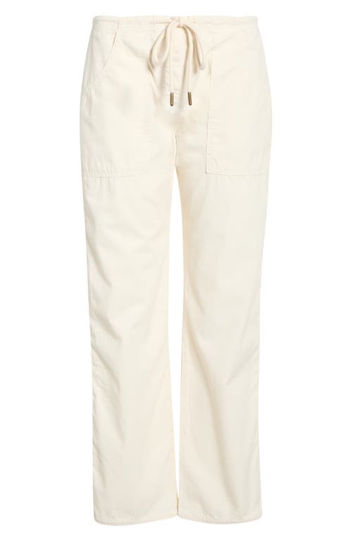 Re/Done Re/Done Laguna Drawstring Straight Leg Cotton Pants