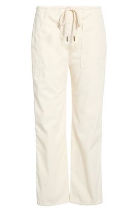 Re/Done Re/Done Laguna Drawstring Straight Leg Cotton Pants