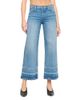 Re/done Re/Done Laurel Cropped Mid Rise Wide Leg Jeans in Vinyl Fade - 1