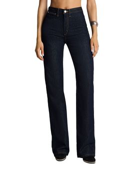 Re/done Re/Done Layla High Rise Straight Jeans in Indigo Nights