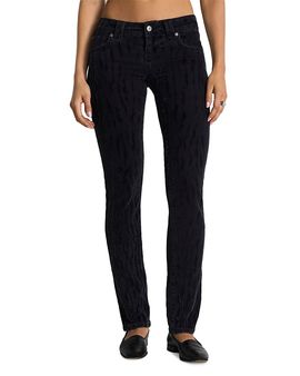Re/done Re/Done Lean Low Rise Straight Jeans in Zebra Flock