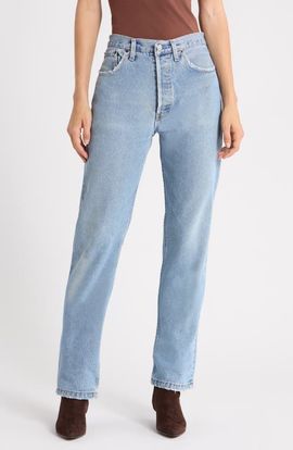 Re/Done Re/Done Mica High Waist Wide Leg Jeans