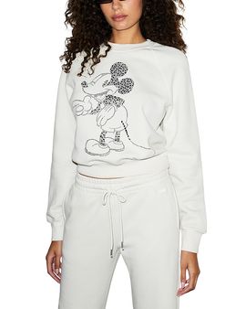 Re/done Re/Done Mickey Stud Classic Crewneck Sweatshirt