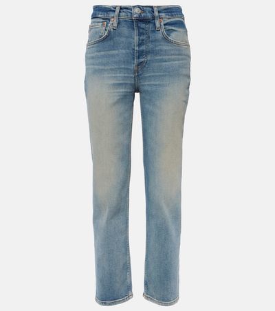 Re/Done Re/Done Mid Rise Stove Pipe straight jeans