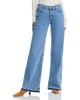 Re/done Re/Done Mid Rise Wide Leg Jeans in Azulito - 1