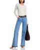Re/done Re/Done Mid Rise Wide Leg Jeans in Azulito - 2
