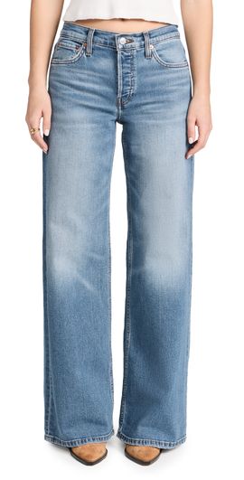RE/DONE RE/DONE Mid Rise Wide Leg Jeans West Coast Fade