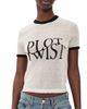 RE/DONE RE/DONE Morrision Knit Ringer Tee Parchment/Noir - 1