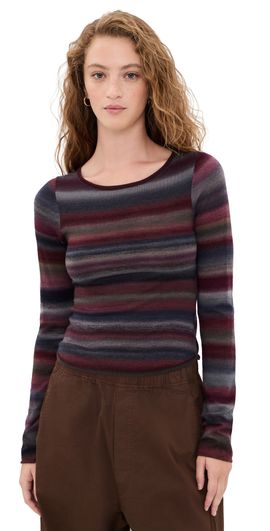 RE/DONE RE/DONE Nicki Pullover Mulberry Combo