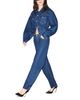 Re/done Re/Done Nico High Rise Convertible Fit Jeans in Rigid Like - 2