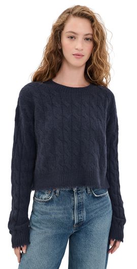 RE/DONE RE/DONE Rowe Cashmere Pullover Navy