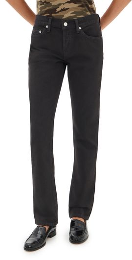 RE/DONE RE/DONE Slim Cigarette Jeans Washed Black