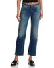 Re/done Re/Done Slim Straight Crop Jeans in Smoke Water - 1