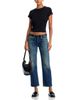 Re/done Re/Done Slim Straight Crop Jeans in Smoke Water - 2