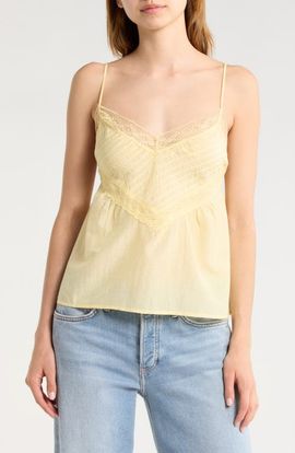 Re/Done Re/Done Sofia Lace Trim Camisole