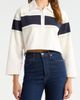 Re/Done Re/Done Stripe Cotton Crop Rugby Polo - 1