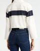 Re/Done Re/Done Stripe Cotton Crop Rugby Polo - 2