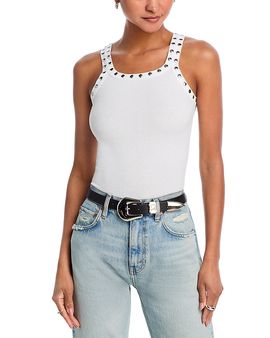 Re/done Re/Done Studded Ribbed Tank