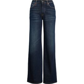 Re/Done Re/Done Studded Wide Leg Jeans