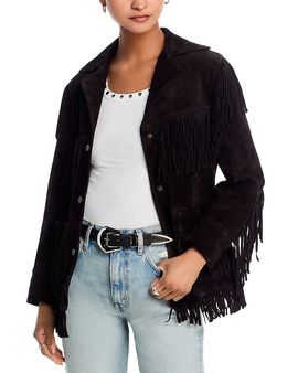 Re/done Re/Done Suede Fringe Jacket
