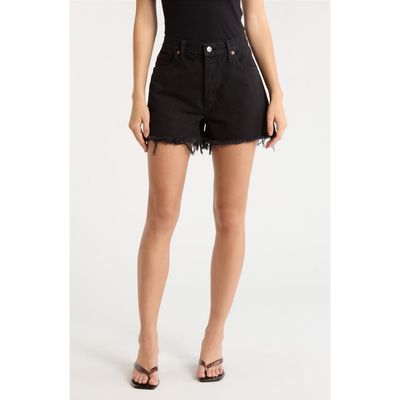 Re/Done Re/Done The Breezy Frayed Hem Denim Shorts