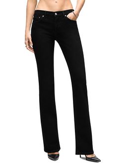 Re/done Re/Done The Low Rise Micro Bootcut Jeans in Black