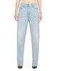 Re/done Re/Done The Rewind Reversible High Rise Barrel Jeans in Love Letter Blue Floral - 1
