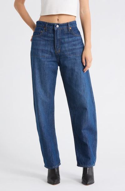 Re/Done Re/Done The Rewind Reversible High Waist Crop Barrel Leg Jeans